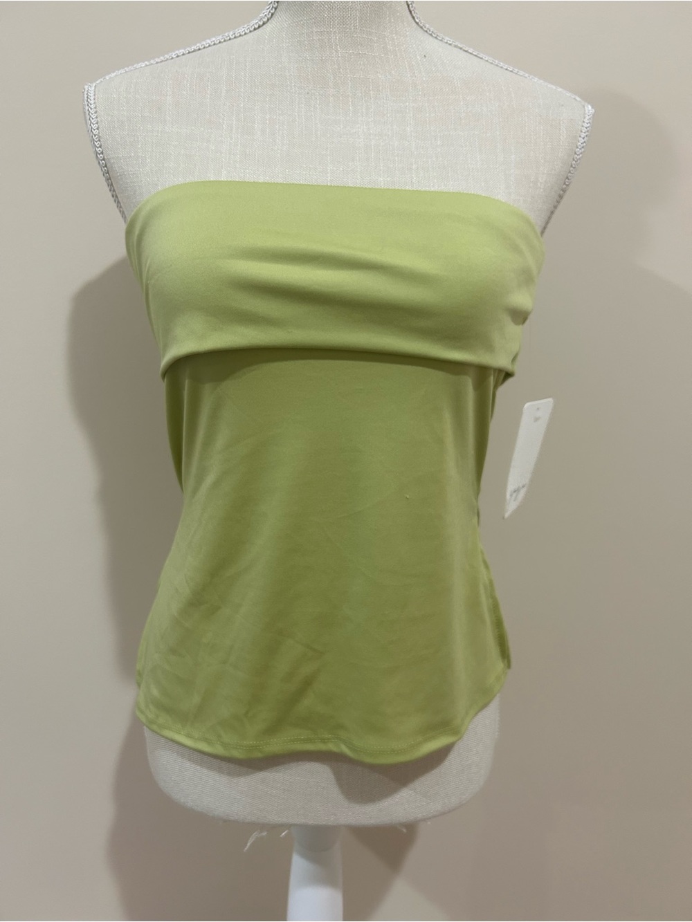 Strapless Olive Green Tube Top - Women's Basic